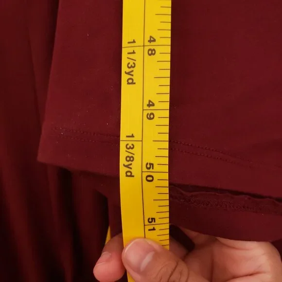 Woman Burgundy Stretchy Cute Tube Top Jumpsuit - Picture 5 of 8